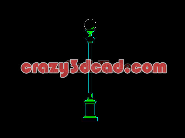 Street light cad dwg
